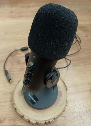 Микрофон haomuren k66 (zealsound k66) - конденсаторный, студийный, игровой usb микрофон