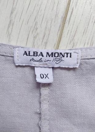 Лляна блуза, оверсайз alba monti*8 фото