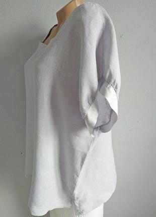 Лляна блуза, оверсайз alba monti*6 фото