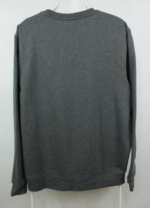 Спортивный свитшот кофта lacoste fleece pullover crewneck gray sweatshirt sh76136 фото