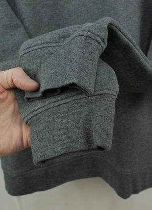 Спортивный свитшот кофта lacoste fleece pullover crewneck gray sweatshirt sh76135 фото