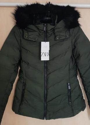 Куртка пуховик zara