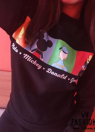Світшот пайта толстовка кофта mickey disney zara 32/44, xxs