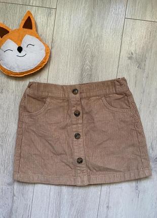 ✋вельветова спідниця 5-6 років