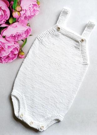 Боди. ромпер. одежда для крестин. одежда для фотосессии. вязаное боди