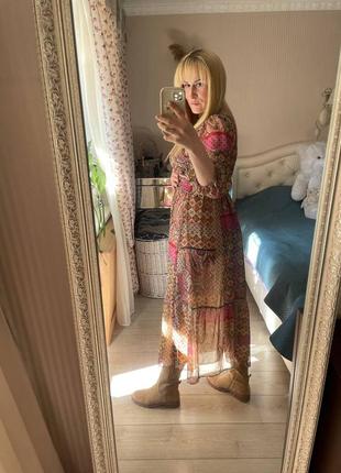 Шикарне нове плаття в стилі бохо, кантрі, стильне zara4 фото