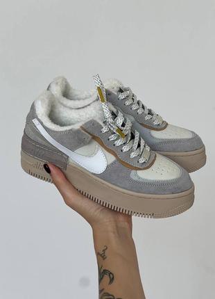 Nike air force 1  shadow wild fur