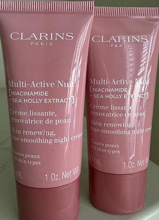 Нічний відновлюючий крем clarins