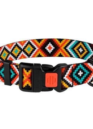 Нашийник bronzedog urban гуцульський для собак нейлоновий помаранчевий розміру m (2800000000172)