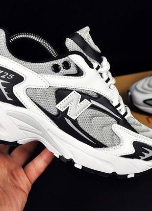 Кросівки жіночі new balance 725 white & gray & black1 фото