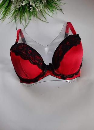 Eur 80e сексуальный атласный красный бюстгальтер лиф лифчик