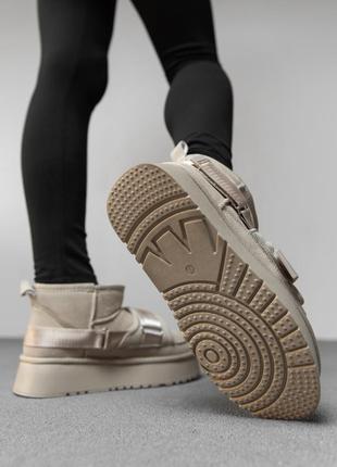 Угги женские из натуральной замши утеплены натуральным мехом6 фото