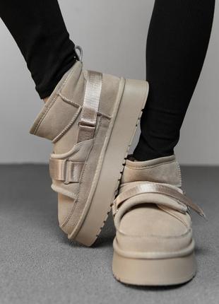 Угги женские из натуральной замши утеплены натуральным мехом2 фото