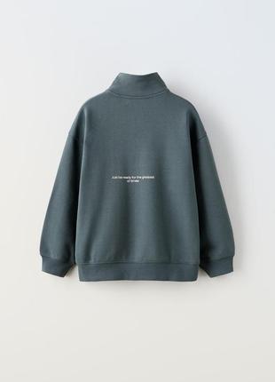 Худи без капюшона для мальчика zara испания размер 1522 фото