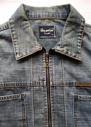 Джинсовая куртка mac person jeans.
