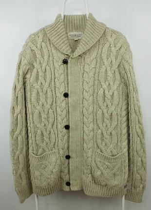 Шикарный вязаный кардиган свитер denim and supply ralph lauren knit alpaca wool cardigan
