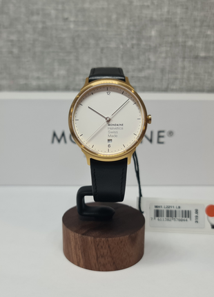 Женские часы mondaine helvetica light mh1.l2 38mm white swiss sapphire новый