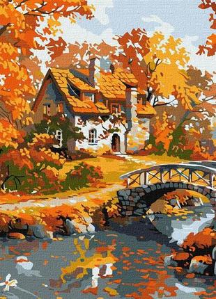 Картина за номерами ранковий затишок  ідейка 30 х 40 kho6356