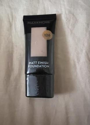 Тональный крем max&more 126 matt finish