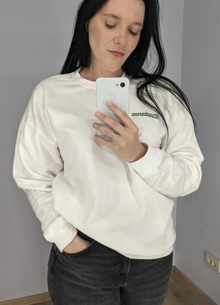 Худи белое, батник на байке, теплая толстовка☁️