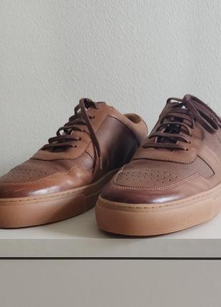 Rrp $181 jones bootmaker teo leather trainers мужские спортивные туфли сникерсы кожа 44,5
