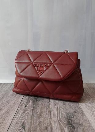 Кожаная сумка в стиле ботинки prada spectrum