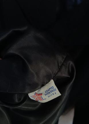 Чёрное шерстяное пальто морской бушлат schott pea coat made in usa7 фото