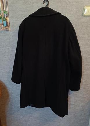 Чёрное шерстяное пальто морской бушлат schott pea coat made in usa3 фото