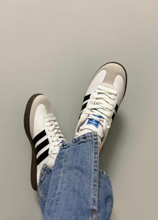 Кросівки adidas samba чорні та білі1 фото