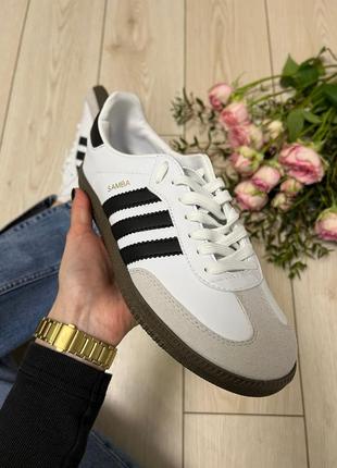 Кросівки adidas samba чорні та білі3 фото