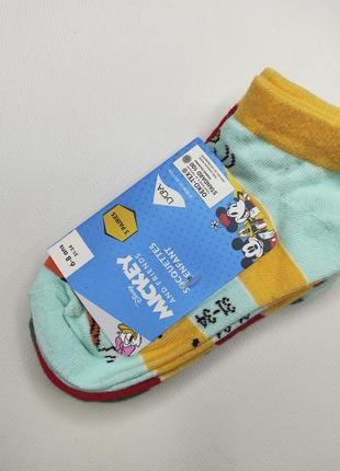 Шкарпетки дитячі комплект 3 пари disney mickey 31-34 набір шкарпеток