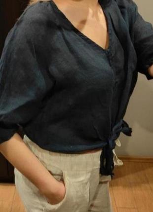 Блуза лен италия5 фото