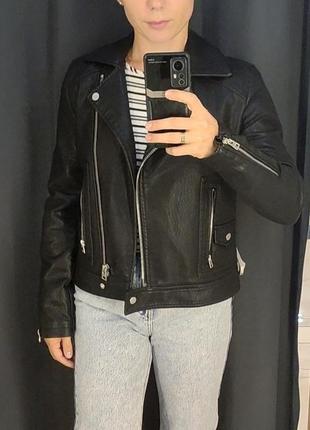 Косуха topshop, куртка кожанка, екошкіра, xs