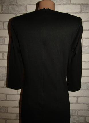 Черное платье с кружевом 36-10 sahara3 фото