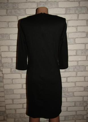 Черное платье с кружевом 36-10 sahara4 фото