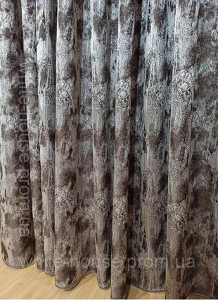 Шторы миморные коричневые
