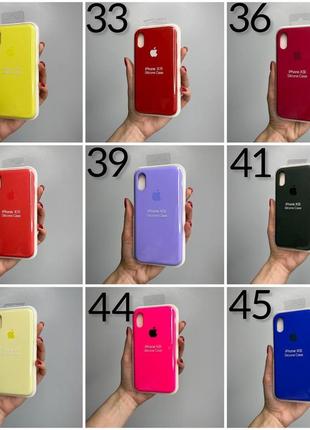 Чехол на iphone x xs full silicone case открытая камера, закрытый низ3 фото