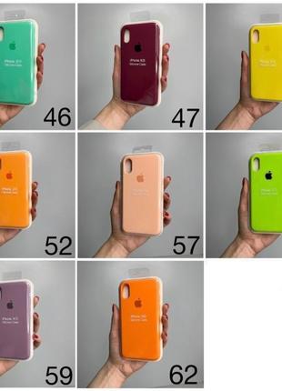 Чехол на iphone x xs full silicone case открытая камера, закрытый низ4 фото