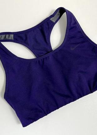 Фіолетовий спортивний топ nike dri-fit xs/xxs