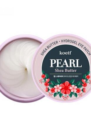 Гидрогелевые патчи для глаз с перлами koelf pearl & shea butter eye patch 60шт