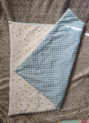 Дитячий плюшевий плед-конверт з ковдрою бренду m sonya.