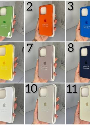 Чехол на iphone 15 pro full silicone case открытая камера, закрытый низ