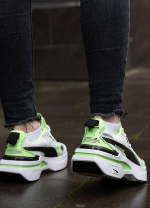 Жіночі кросівки puma kosmo rider light green4 фото