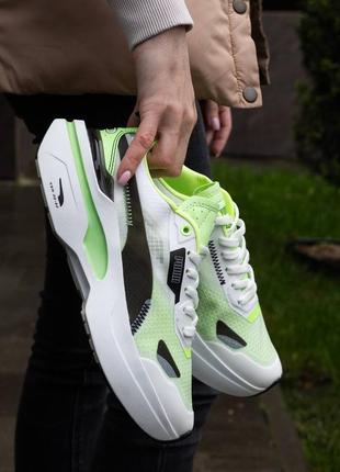 Женские кроссовки puma kosmo rider light green7 фото