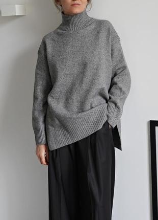 Пуловер з високим коміром-стійкою h&m