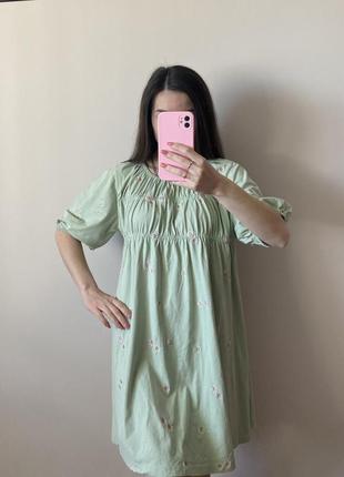 Гарна сукня з вишитими квітами asos s-m