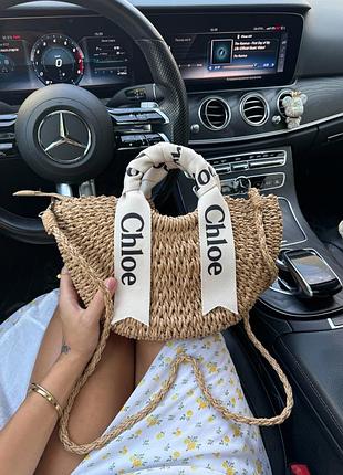 Женская сумка cloe 34x20x5 бежевая