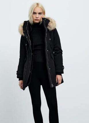 Zara зимняя парка оригинальная