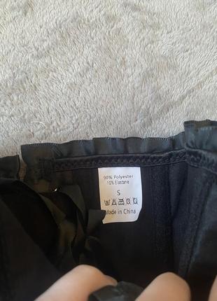 Вінтажний готичний чорний корсет