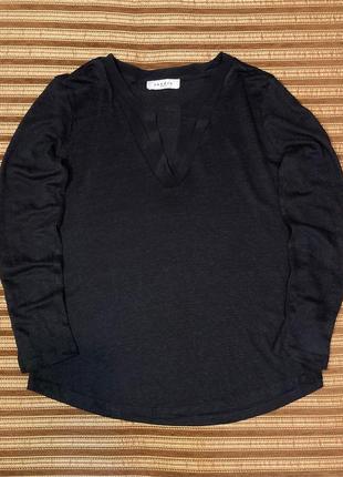 Блузка sandro paris blouse блуза silk/linen шелковая/льняная